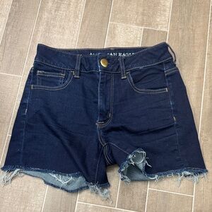 American Eagle Outfitters Dark Blue Jean Shorts